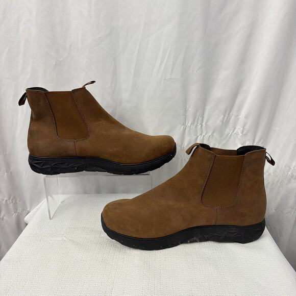 Icebug Boots Mens 13 Wander BUGrip Chelsea Brown Leather Snow
